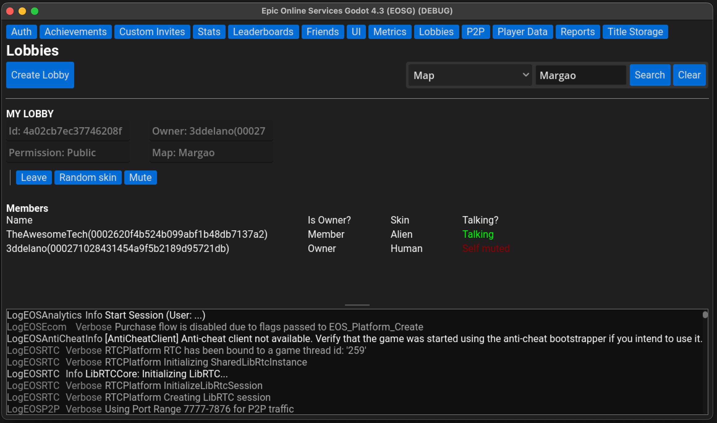 macOS In Lobby Screenshot